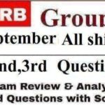 Railway Group D All shift Questions Analysis 18 September 1st,2nd,3rd