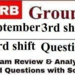 Railway Group D Third shift(3rd) Questions Analysis 18 September
