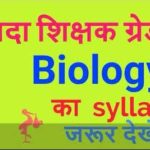 Samvida shala Varg 1 Biology Syllabus | जीव विज्ञान सिलेबस