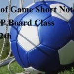 Value of Games Short Note For MP Board Class 10th,12th