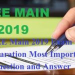 Most Important Questions For JEE Main 2019 Exam In Hindi
