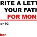 Rs 500 Money Order Letter to Father | MP board class 9th,10th,12th