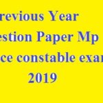 Model Question Answer MP Police Constable Exam 2019