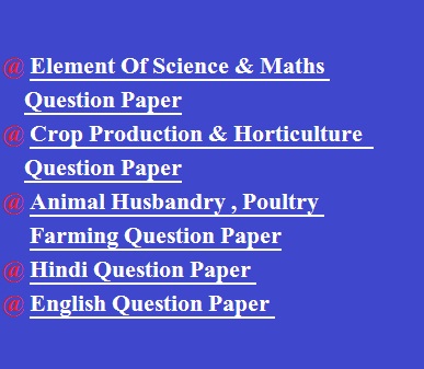 MP Board 12th Agriculture All Subject Question Paper 2020
