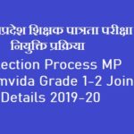 MP Samvida Shikshak Selection Process | नियुक्ति प्रक्रिया 2019-20