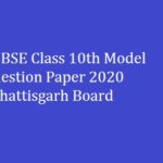 Chhattisgarh Board Class 10th