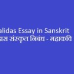 Kalidas Essay in Sanskrit | कालिदास संस्‍कृत निबंध - महाकवि