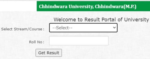 Chhindwara Unversity Result 2020 CUC Result download