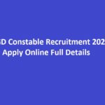 SSC GD Constable Recruitment 2020 | Apply Online Full Details