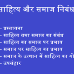 Sahitya Aur Samaj Essay in Hindi | साहित्य और समाज निबंध 2021