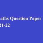 Class 9 Maths Question Paper MP Board 2021-22