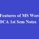 Advanced Features of MS Word in Hindi | PGDCA 1st Sem Notes