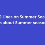 Write 10 Lines on Summer Season | 10 Lines about Summer season