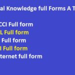 General Knowledge Full Forms | A To Z GK Full Forms List Download