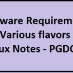 Hardware Requirements and Various flavors of Linux Notes - PGDCA