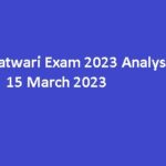 MP Patwari Exam 2023 Analysis 15 March 2023